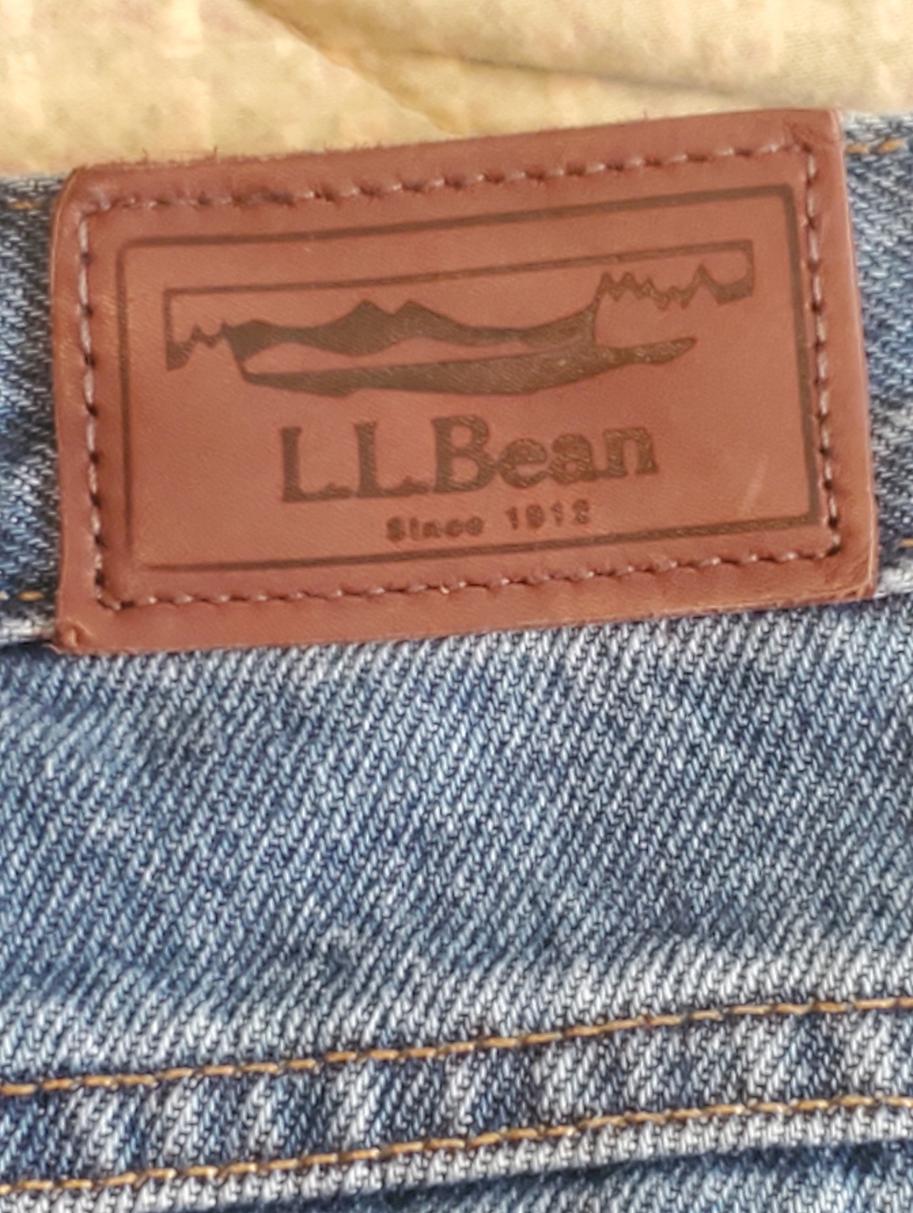 LL Bean Insulated Jeans Fleece Lined Relaxed Fit Men’s Medium Wash Size 36x34. - Picture 5 of 6